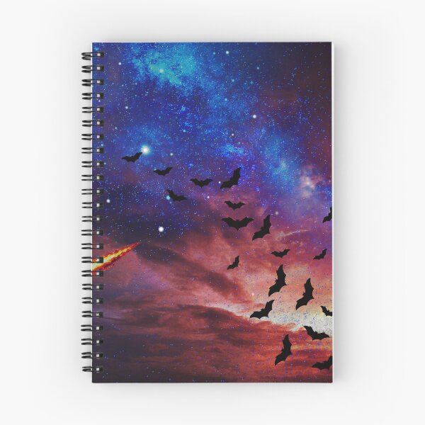 Item preview, cosmic bats flight in galaxy sky designed and sold by FahdSpaceArt.