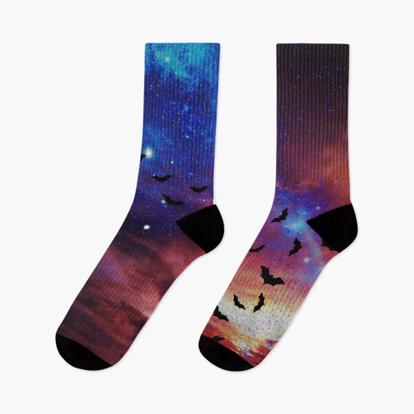 Item preview, cosmic bats flight in galaxy sky designed and sold by FahdSpaceArt.
