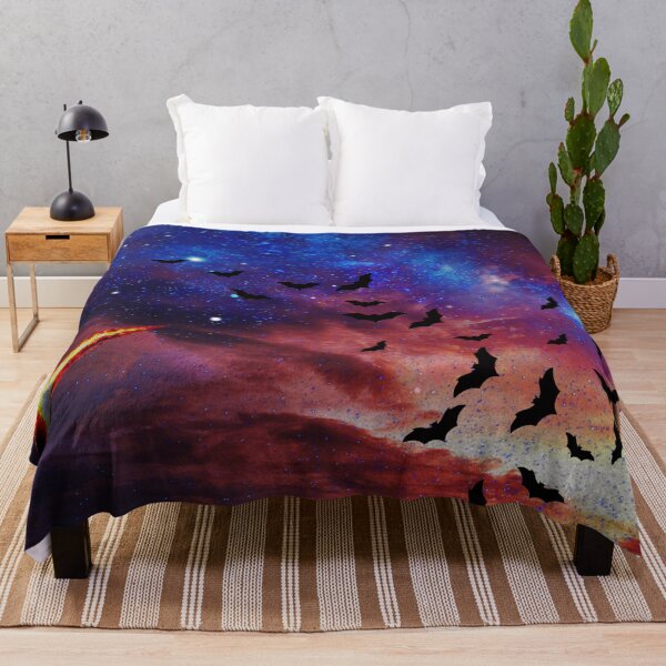 Item preview, cosmic bats flight in galaxy sky designed and sold by FahdSpaceArt.