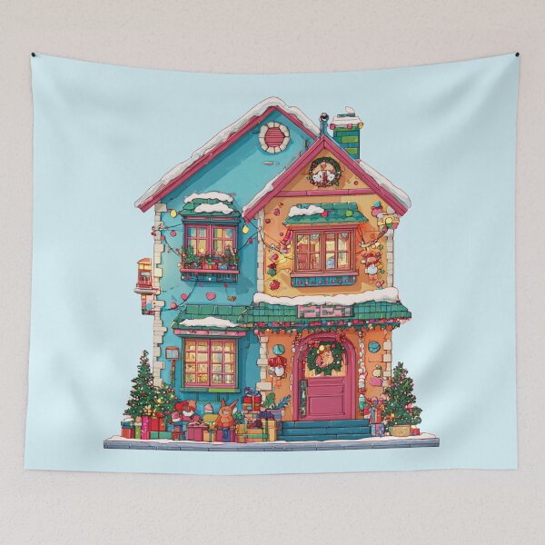 Item preview, Christmas House designed and sold by bubblyrainbow.