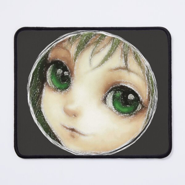 Item preview, Curious Face In The Void | Big Eyes Surreal Art designed and sold by MixArtStudio77.