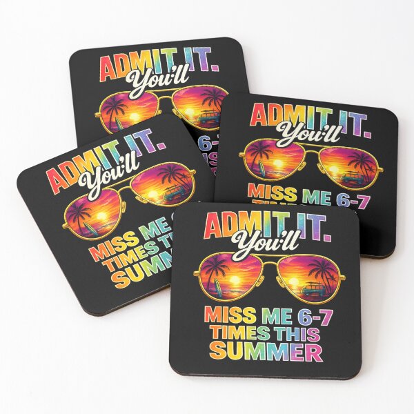 Item preview, Admit It You'll Miss Me 6-7 Times This Summer Funny Teacher End Of Year Shirt | Last Day School  designed and sold by DidoMidoch.