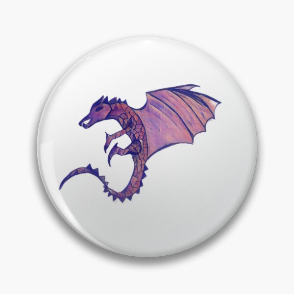 Item preview, Hand drawn winged dragon designed and sold by Raineylanes.