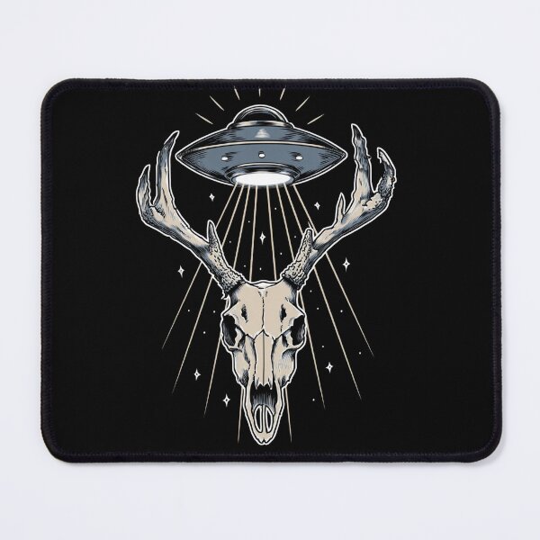Item preview, UFO Abduction Deer Skull designed and sold by Cosmic Cactus.