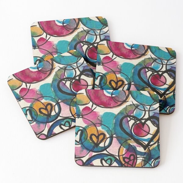 Item preview, Watercolor Hearts designed and sold by DDLeach.