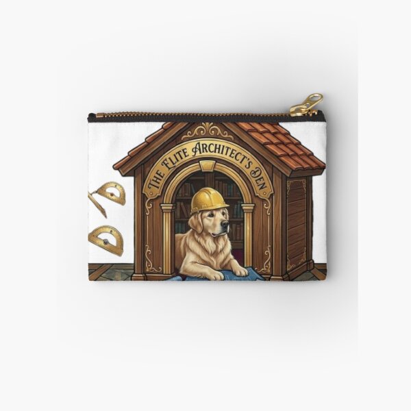 Item preview, The Elite Architect Den Funny Dog Engineer designed and sold by Northern Glow Art.
