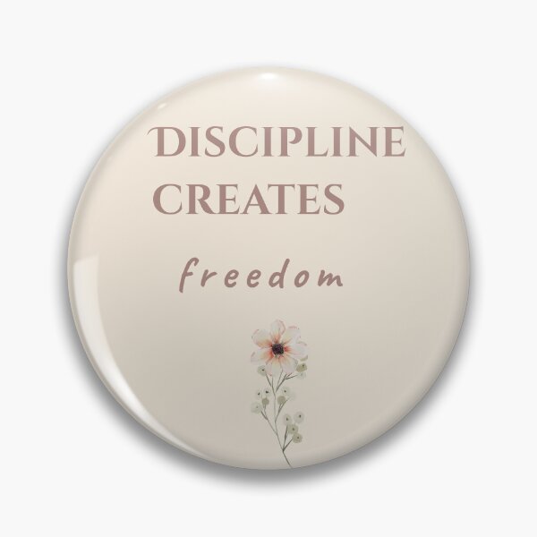 Item preview, Discipline Creates Freedom | Elegant Minimal Motivational Journal designed and sold by Creativ_Design.