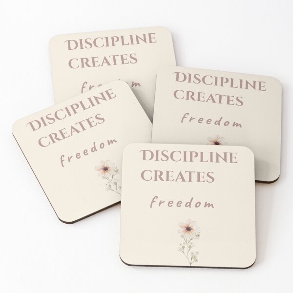 Item preview, Discipline Creates Freedom | Elegant Minimal Motivational Journal designed and sold by Creativ_Design.