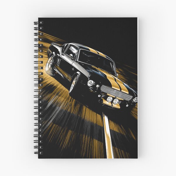 Item preview, Shelby GT350 Fastback – Black and Gold Mustang Racing Art designed and sold by Stinky Lincy's Apparel Company.