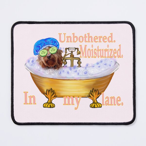 Item preview, Unbothered Moisturized In My Lane Cavapoo Dog Spa designed and sold by Artonmytee.