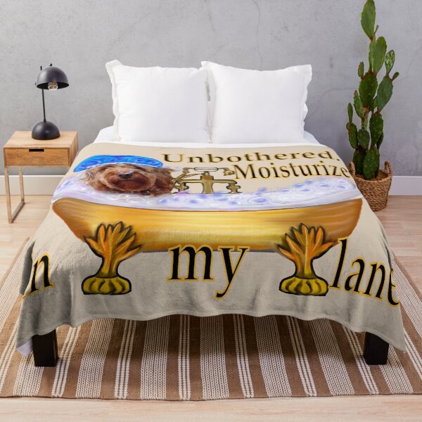 Item preview, Unbothered Moisturized In My Lane Cavapoo Dog Spa - black text designed and sold by Artonmytee.