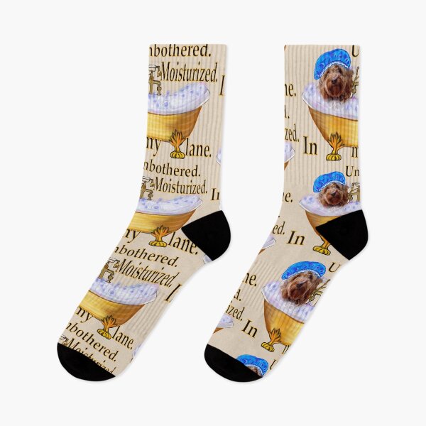 Item preview, Unbothered Moisturized In My Lane Cavapoo Dog Spa - black text designed and sold by Artonmytee.
