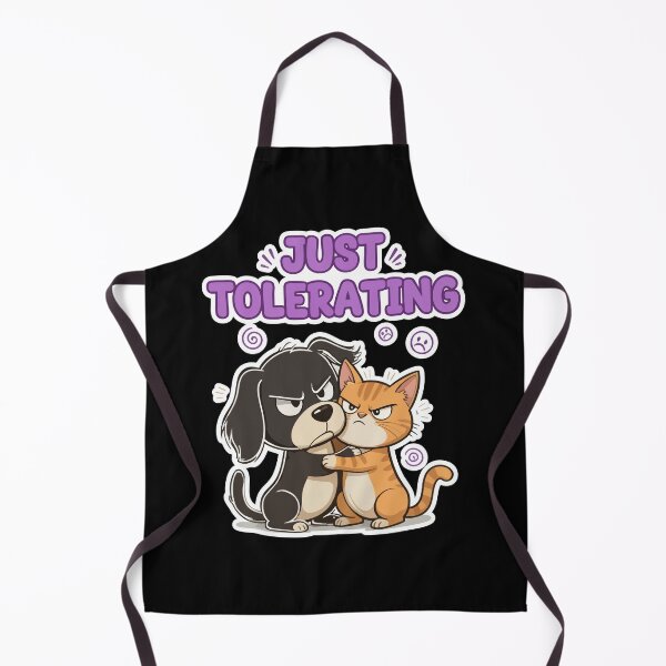 Item preview, dog and cat just tolerating designed and sold by Taridesign.