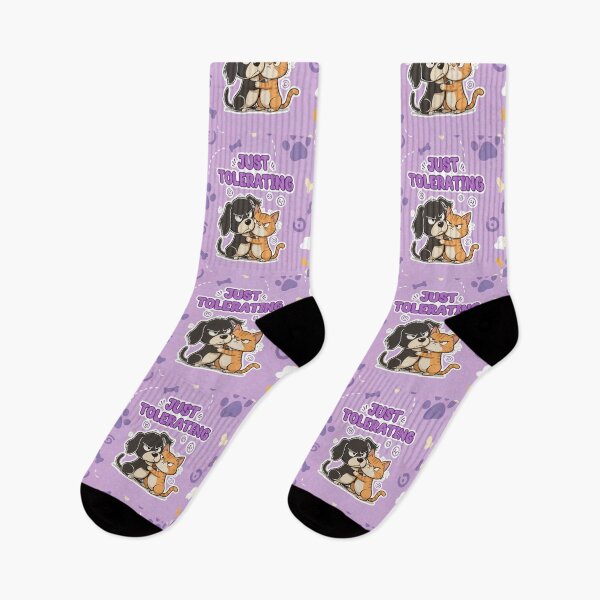 Item preview, dog and cat just tolerating designed and sold by Taridesign.