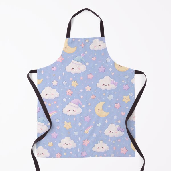 Item preview, Sleepy Clouds and Stars Cute Pattern designed and sold by Soft Berry Studio.