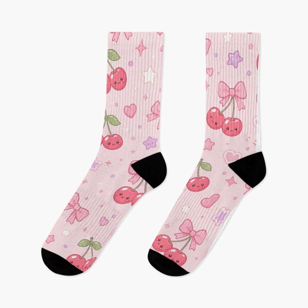 Item preview, Kawaii Cherry Pattern Pastel Aesthetic designed and sold by Soft Berry Studio.