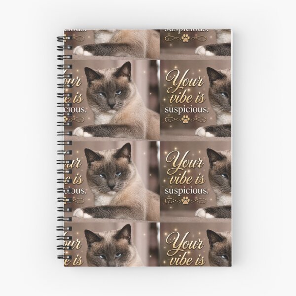 Item preview, Your Vibe Is Suspicious | Funny Judgmental Cat Meme designed and sold by Kimberly Palmer.
