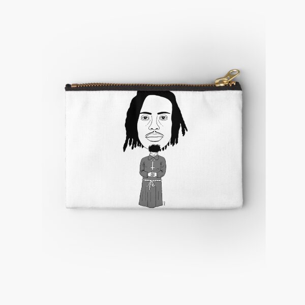 Item preview, Drawn portrait of Playboi in priest's robes (Black & White) designed and sold by Eric Sintès.