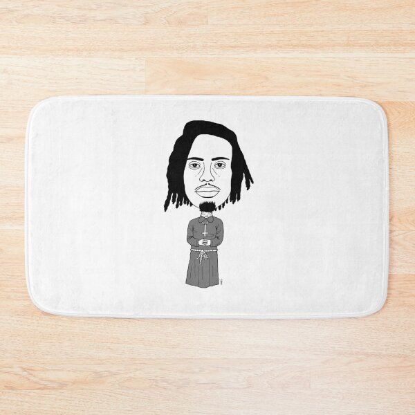 Item preview, Drawn portrait of Playboi in priest's robes (Black & White) designed and sold by Eric Sintès.