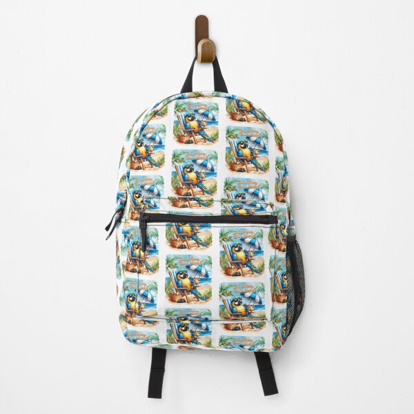 Item preview, Don't Worry Beach Happy! Parrot designed and sold by Karen Wood.
