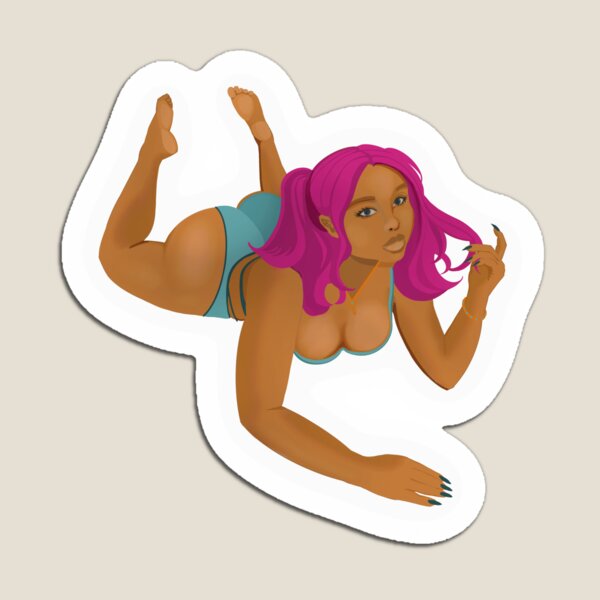 Item preview, Baddie Hand-Drawn Sticker designed and sold by CustomTDesign.