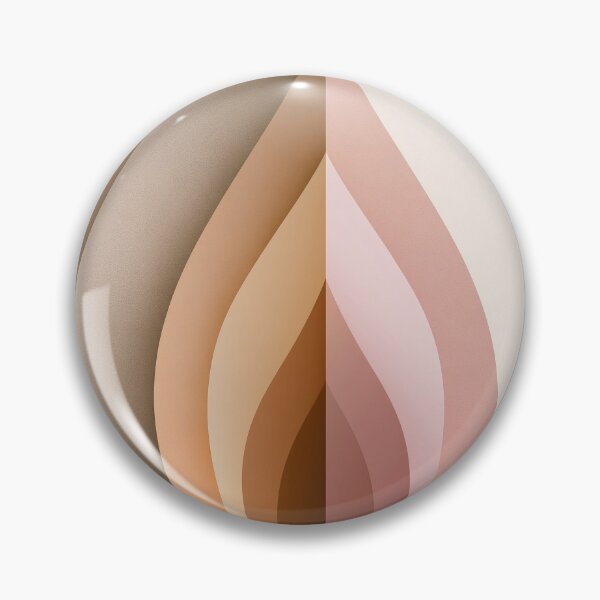 Item preview, Abstract Beige & Blush Leaf Shape | Modern Minimalist Art designed and sold by SlowRegardArt.
