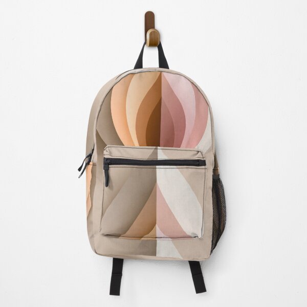 Item preview, Abstract Beige & Blush Leaf Shape | Modern Minimalist Art designed and sold by SlowRegardArt.