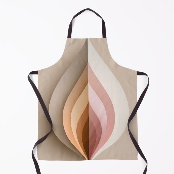 Item preview, Abstract Beige & Blush Leaf Shape | Modern Minimalist Art designed and sold by SlowRegardArt.