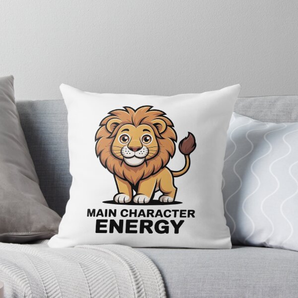 Item preview, Leo Main Character Energy Cute Zodiac Lion Sticker | Funny Leo Astrology Design designed and sold by Cool-cat-art.