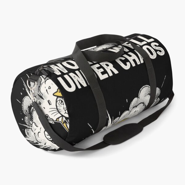 Item preview, Works Well Under Chaos Cat Hard Hat Grunge Funny Office Art designed and sold by cabana.space.