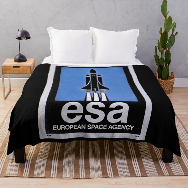 Item preview, European Space Agency Inspired Retro Space Exploration Emblem Design designed and sold by TEEJAMBOREE.