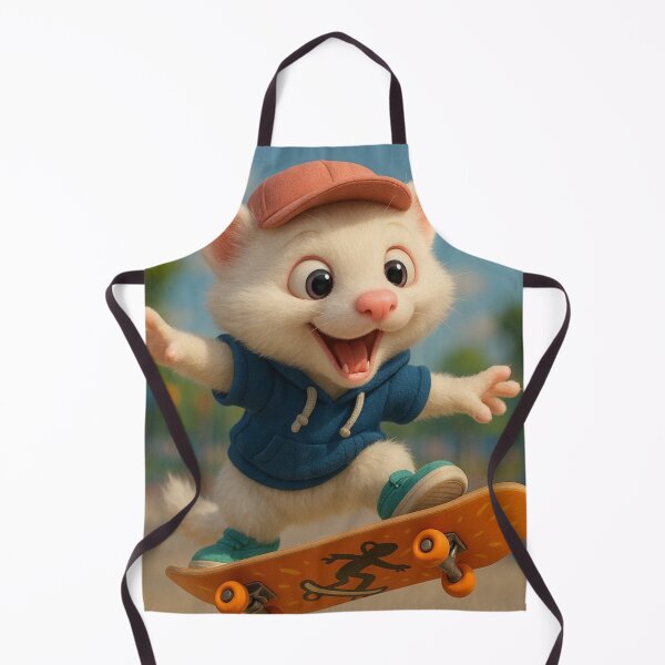 Item preview, Skater Albino Ferret designed and sold by Sillytoe.