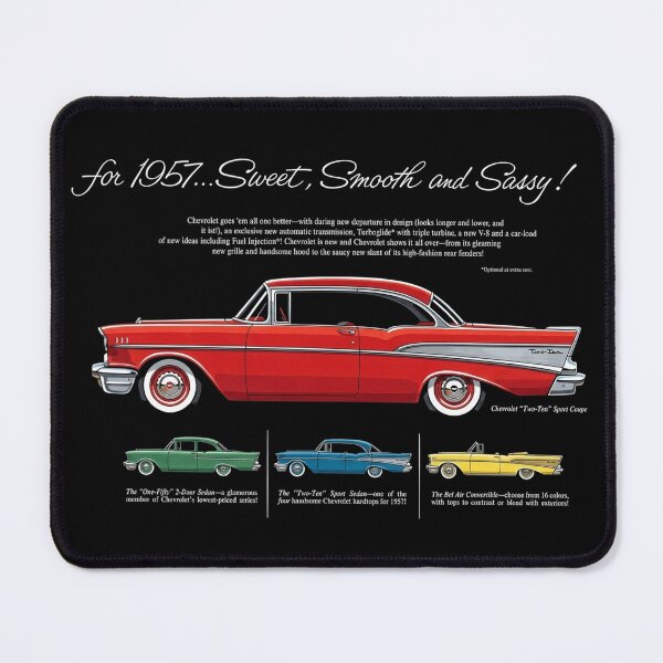 Item preview, 1957 Chevrolet Two-Ten Sport Coupe – Vintage Chevy Ad Art designed and sold by Stinky Lincy's Apparel Company.