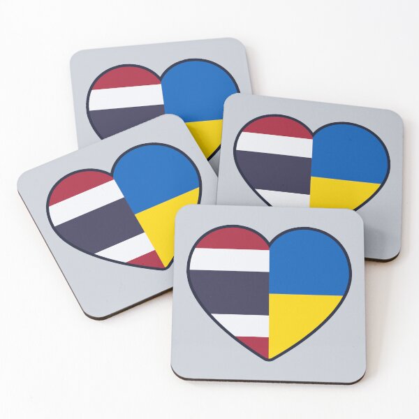 Item preview, Thailand Ukraine | 2 Nations 1 Heart designed and sold by sublimesun.