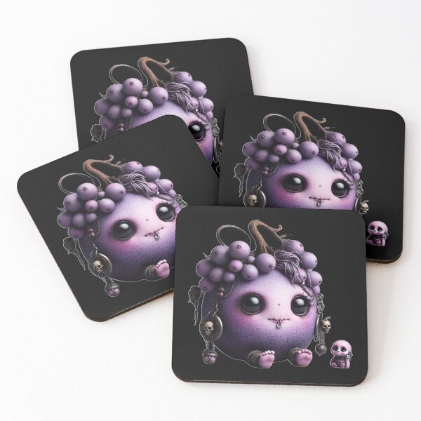 Item preview, Goth Grape - Creepy Cute Fruits Collection #6 designed and sold by LujziWorld.