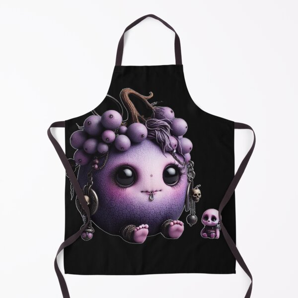 Item preview, Goth Grape - Creepy Cute Fruits Collection #6 designed and sold by LujziWorld.