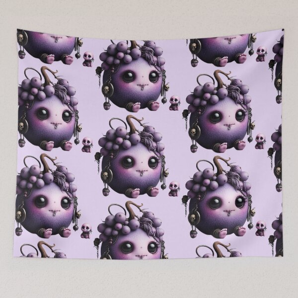 Item preview, Goth Grape - Creepy Cute Fruits Collection #6 designed and sold by LujziWorld.