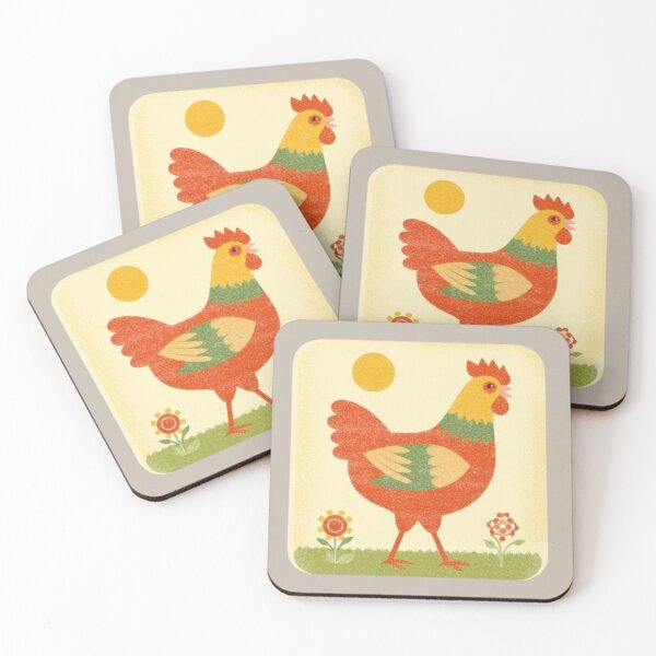 Item preview, Sunny Retro Rooster designed and sold by mellow-koko.