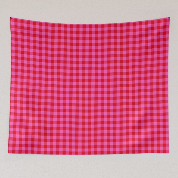 Item preview, Red and Pink Gingham Plaid Checkered Pattern designed and sold by faithinkindness.