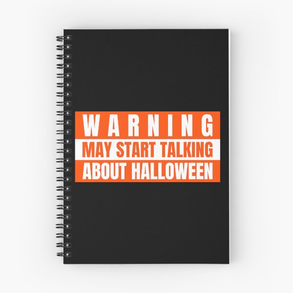 Item preview, Warning May Start Talking About Halloween designed and sold by TeePartyHost.