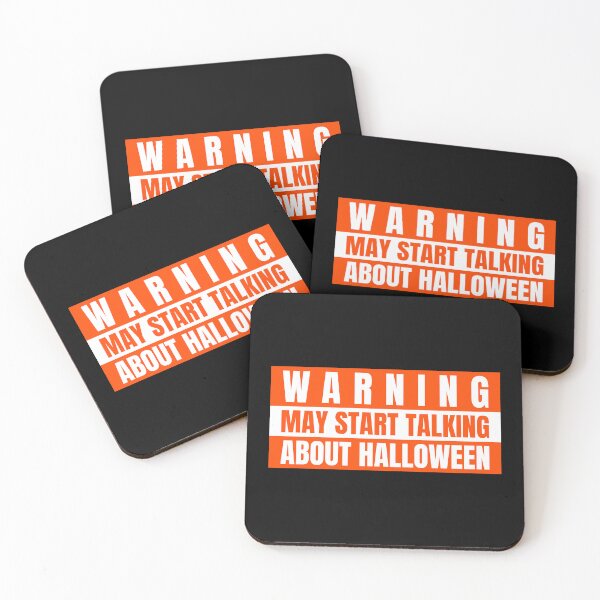 Item preview, Warning May Start Talking About Halloween designed and sold by TeePartyHost.
