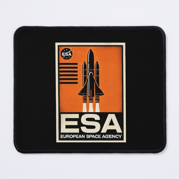 Item preview, European Space Agency Inspired Retro Space Exploration Emblem Design designed and sold by TEEJAMBOREE.