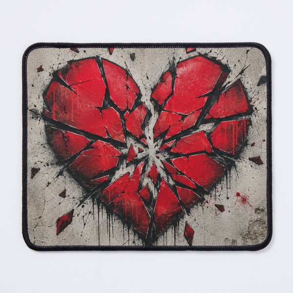Item preview, Shattered Graffiti Heart – Urban Street Art Broken Heart Design designed and sold by Gletschie.