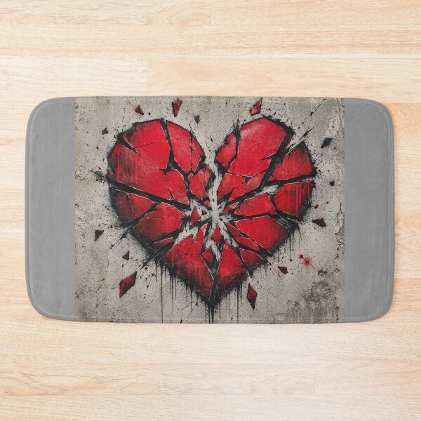 Item preview, Shattered Graffiti Heart – Urban Street Art Broken Heart Design designed and sold by Gletschie.