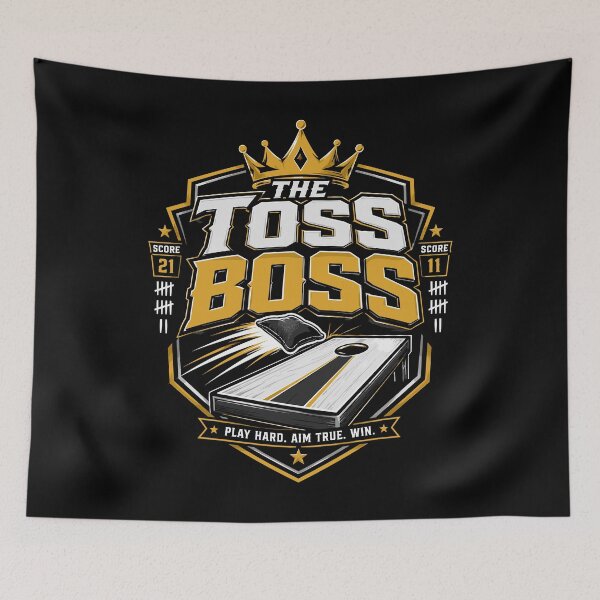 Item preview, The Toss Boss Cornhole King designed and sold by tshirtexpressiv.