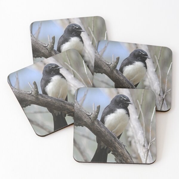 Item preview, Willie Wagtail Perched on a Bush Branch designed and sold by 27Tammy27.