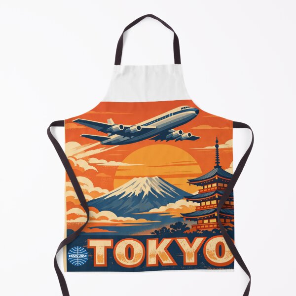 Item preview,  Pan Am Tokyo Mount Fuji - Vintage Aviation Travel Poster designed and sold by Retro Mood Co.