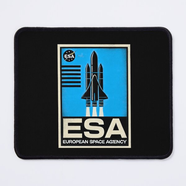 Item preview, European Space Agency Inspired Retro Space Exploration Emblem Design designed and sold by TEEJAMBOREE.