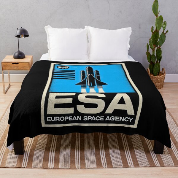 Item preview, European Space Agency Inspired Retro Space Exploration Emblem Design designed and sold by TEEJAMBOREE.