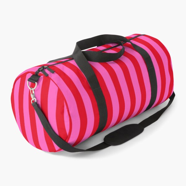 Item preview, Red and Pink Vertical Stripes Retro Geometric Pattern designed and sold by faithinkindness.